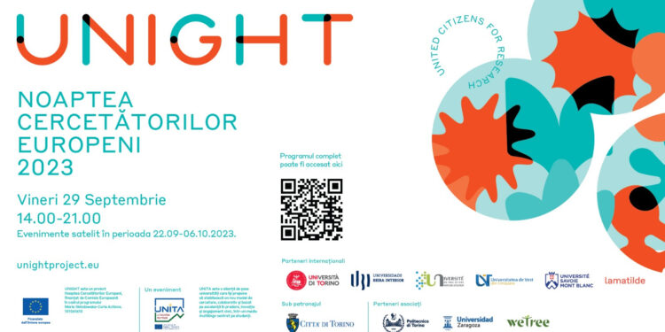 Noaptea Cercetătorilor – ediția 2023, organizată de Universitatea de Vest din Timișoara sub genericul „U*NIGHT”