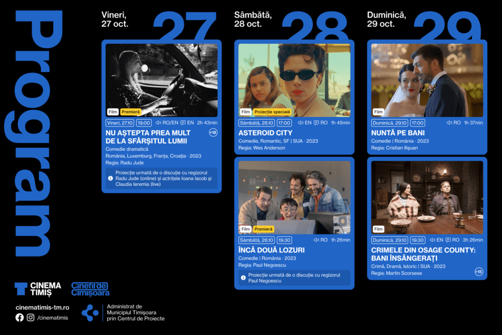 Program Cinema Timis 27 28.10
