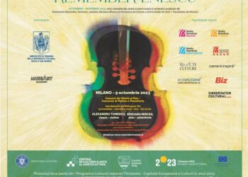 Alexandru Tomescu și Sînziana Mircea deschid seria Concertelor „Remember Enescu” la Milano