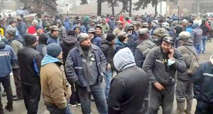 Protest la minele de cărbune din Valea Jiului. Nemulţumiri legate de legea pensiilor