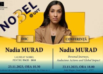 Nadia Murad, Premiul Nobelul pentru Pace în anul 2018, la Timișoara