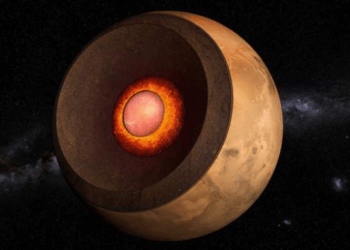 Marte și nou-descoperitul său strat interior de rocă topită