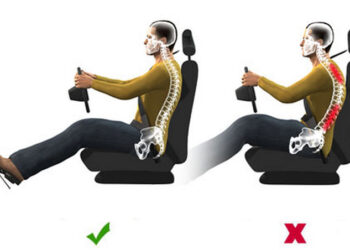 Șofatul – postura (poziția corpului) corectă când conducem