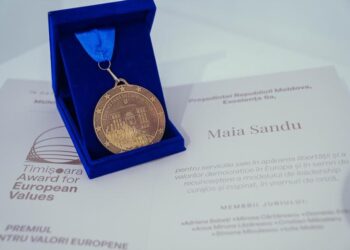 Premiul Timișoara pentru Valori Europene pentru Maia Sandu