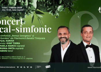 Muzica lui Felix Mendelssohn-Bartholdy, concert la Filarmonica „Banatul” din Timișoara