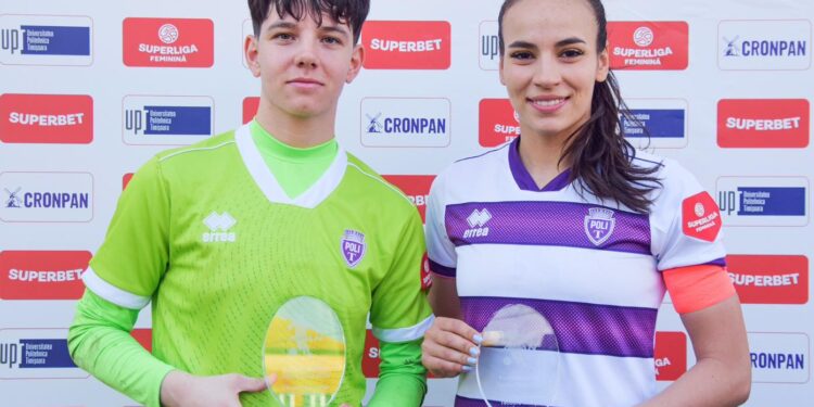 Fotbalistele Sara Câmpean și Teodora Meluță, premiate de Asociația Fotbaliștilor Amatori și Nonamatori din România