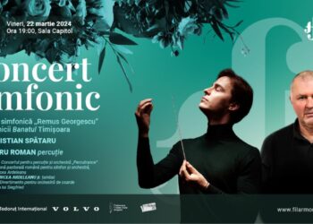 Piese de Gabriel Mălăncioiu, Petre Elinescu, Remus Georgescu și Richard Wagner, la concertul Filarmonicii „Banatul” din Timișoara