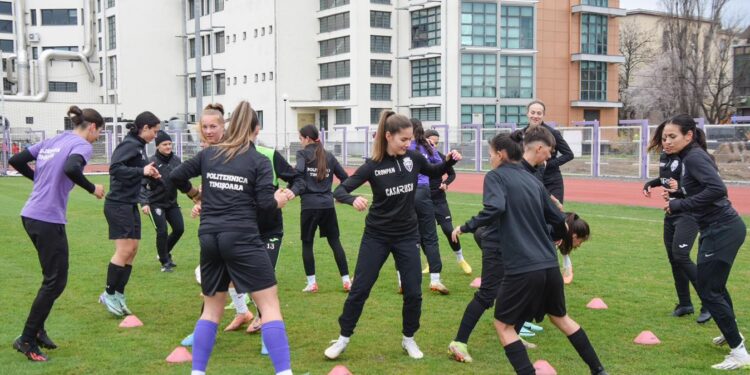 O victorie mare în primul meci oficial din acest an pentru echipa de fotbal feminin „Poli” Timișoara