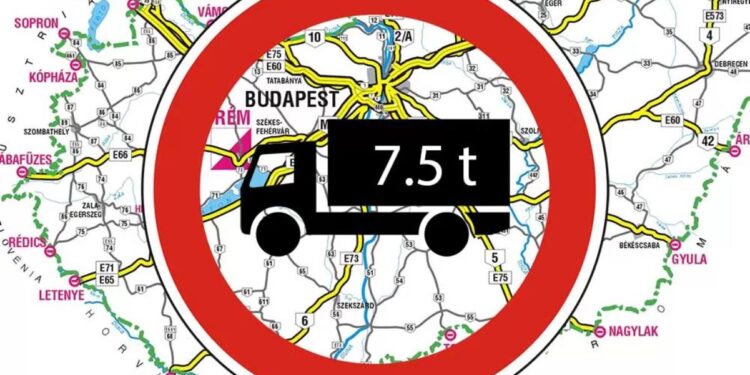 Restricții de circulație pentru camioane în Ungaria de Sărbătorile Pascale