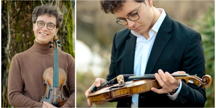 O vioară veche de aproape 300 ani, în mâinile unui strălucit tânăr arădean