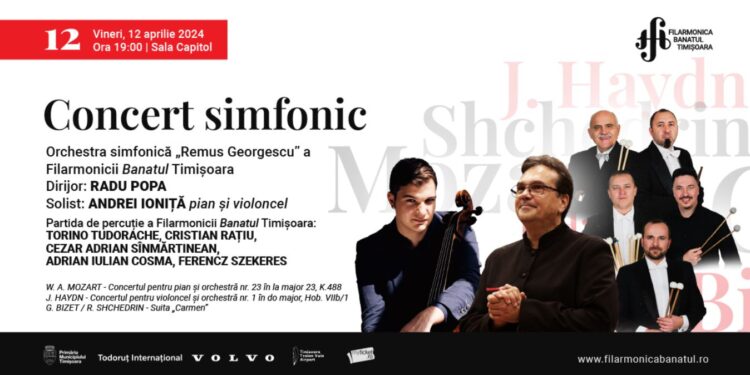 Radu Popa va dirija concertul simfonic din 12 aprilie al Filarmonicii „Banatul”