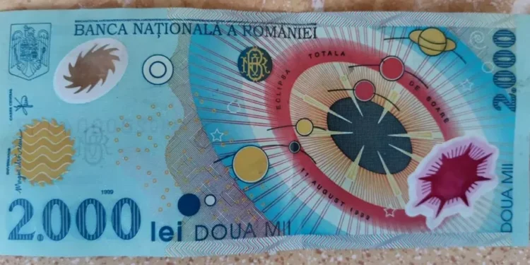 Cât a ajuns să coste acum celebra bancnotă emisă de BNR cu eclipsa de soare din 1999