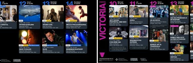 Cinematografele „Timiș” și „Victoria”, între 10 și 14 aprilie