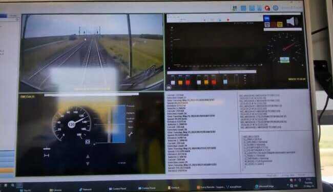 Test cu 160 km/h, între Ghioroc şi Arad