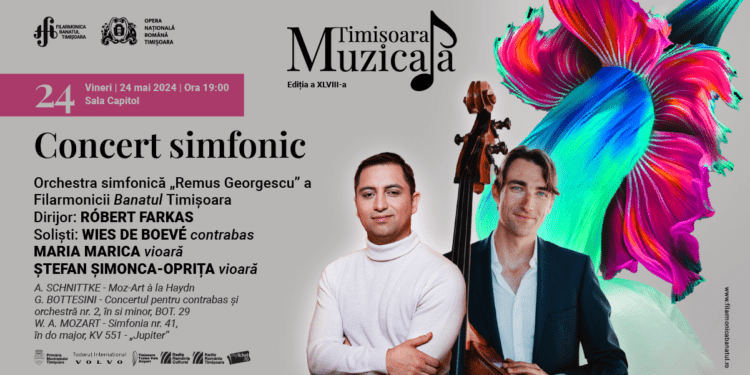 Concertul simfonic de la Filarmonica „Banatul”, sub conducerea maestrului Róbert Farkas