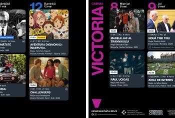 Cinematografele „Timiș” și „Victoria”, între 8 și 12 mai, program