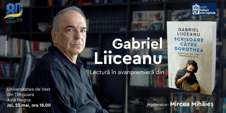 Filosoful Gabriel Liiceanu, invitat la festivitățile prilejuite de aniversarea celor 80 ani de la înființarea UVT