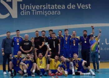 Echipa de volei masculin a Universității de Vest Timișoara, campioană națională universitară