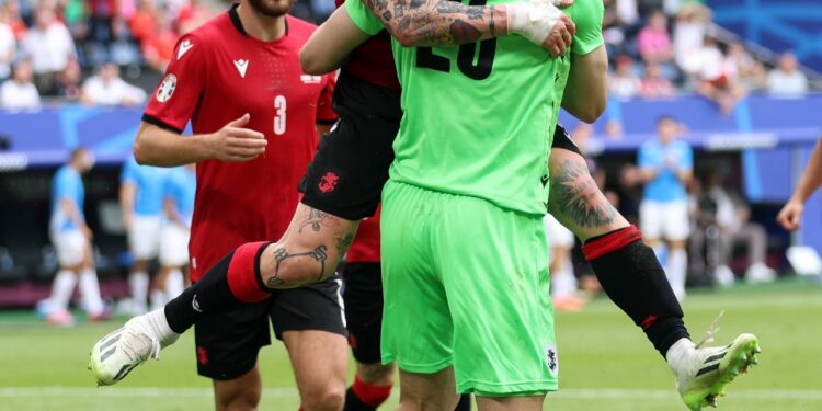 Echipa națională de fotbal a Georgiei, primul punct obținut la un turneu final