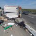 Un șofer de TIR a murit după ce s-a răsturnat pe Austostrada A6, la Lugoj