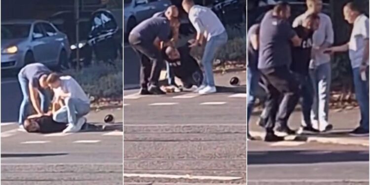 Traficant de droguri condamnat la închisoare, pus la pământ și încătușat de polițiștii arădeni pe Calea Aurel Vlaicu