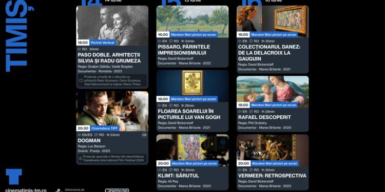 Cinema „Timiș”, între 14-16 iunie 2024, program