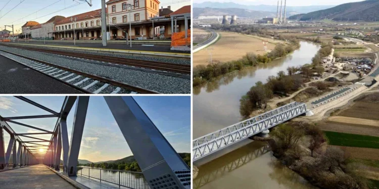 Magistrala feroviară de mare viteză, întârziată. Stadiul lucrărilor la ruta spectaculoasă din vest