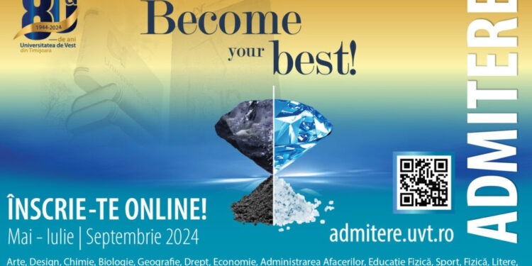 UVT, centre de admitere la sediile din Timișoara și în nouă județe din țară