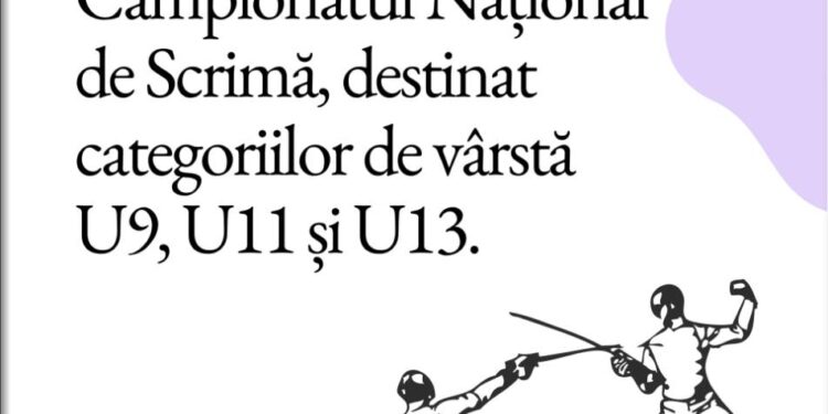 ACS Floreta Timișoara, la Campionatul Național de Scrimă, destinat categoriilor de vârstă U9, U11 și U13
