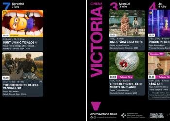 Programul filmelor la cinematografele „Timiș” și „Victoria”, între 3 și 7 iulie