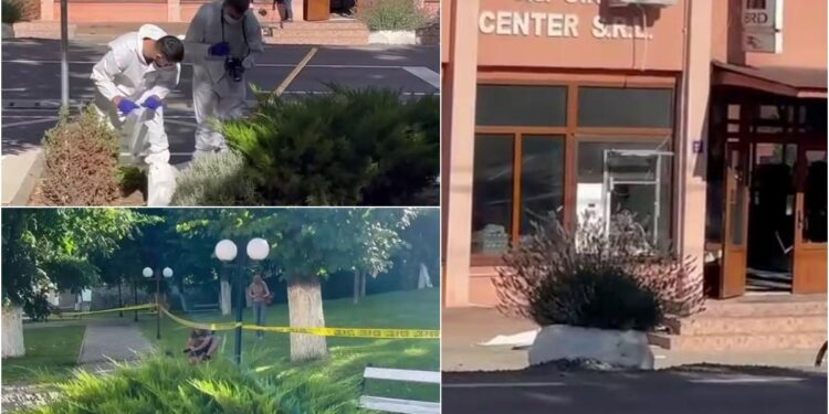 Hoţii care au aruncat un bancomat în aer în Arad, prinşi când încercau să fugă din ţară