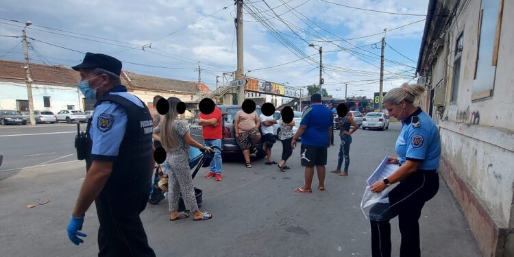 Acțiune de amploare a polițiștilor locali pe Strada Pop de Băsești