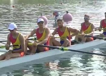 Echipajul de 8+1 masculin și Mihai Chiruță, la schif simplu masculin, în finale