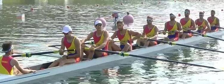 Echipajul de 8+1 masculin și Mihai Chiruță, la schif simplu masculin, în finale