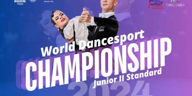 În 14 și 15 septembrie, Timișoara găzduiește Campionatul Mondial de Dans Juniori II Standard și Timișoara Open Championship 2024