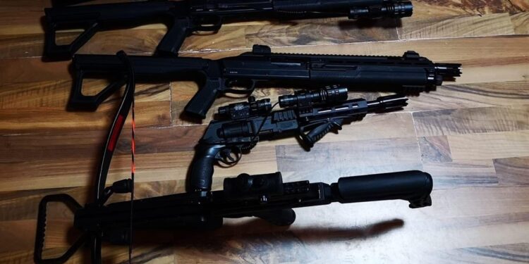 35 de arme și 15.000 de cartușe confiscate în Timiș