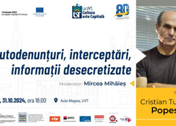 Discuții alături de Cristian Tudor Popescu la UVT