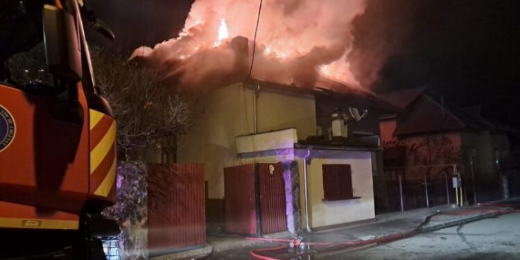 Incendiu devastator în Lupeni