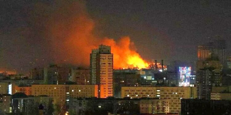 Un nou atac cu drone asupra regiunii Kiev