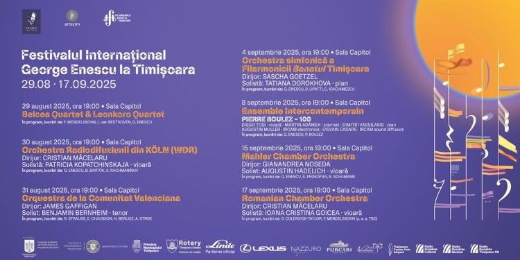 Artiști internaționali și concerte de excepție, la Festivalul George Enescu
