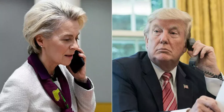 Ursula von der Leyen și Donald Trump au vorbit la telefon
