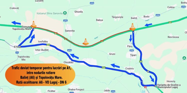 Se închide o nouă porțiune din autostrada A1,