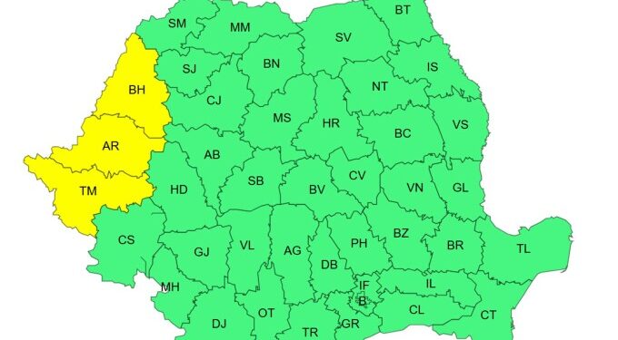 Cod galben de caniculă și disconfort termic ridicat