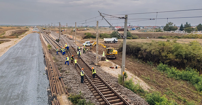 Calea ferată Caransebeș – Timișoara – Arad în progres