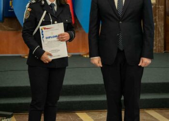 Polițistă din Timiș, premiată de ministrul de Interne