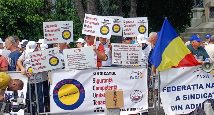 Protest major la Cotroceni