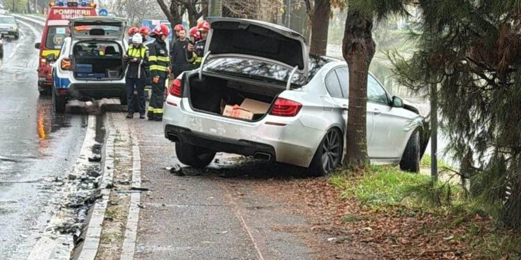 Șoferul care a băgat o familie în spital a fost prins