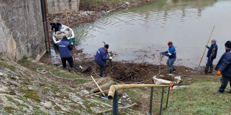 Deșeuri adunate la Topolovăț