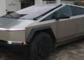Tesla Cybertruck lăsată fără șofer în Timiș