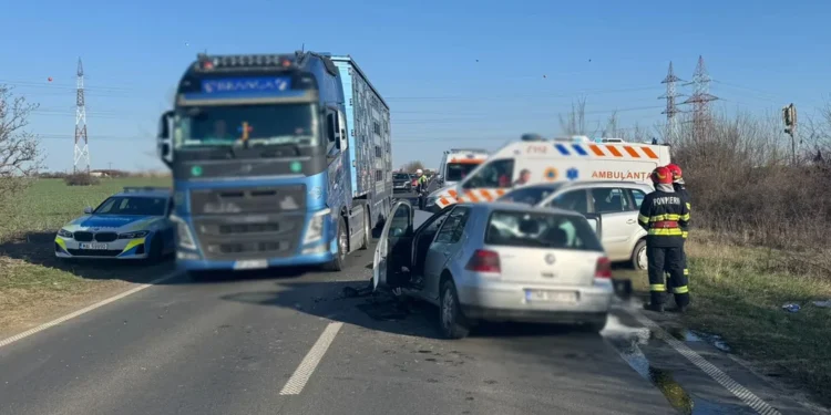 Accident serios între Timișoara și Beciherecu Mic
